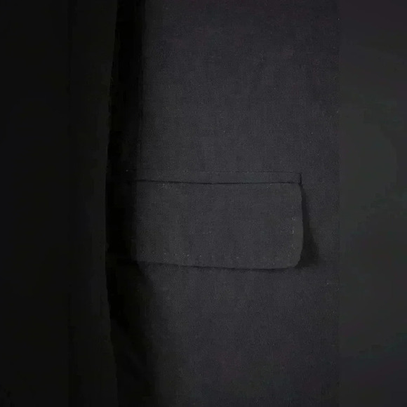 MAX MARA Navy Blue Stretch Unlined Merino  Wool Blazer Jacket 36EU 4US Italy - Picture 6 of 11